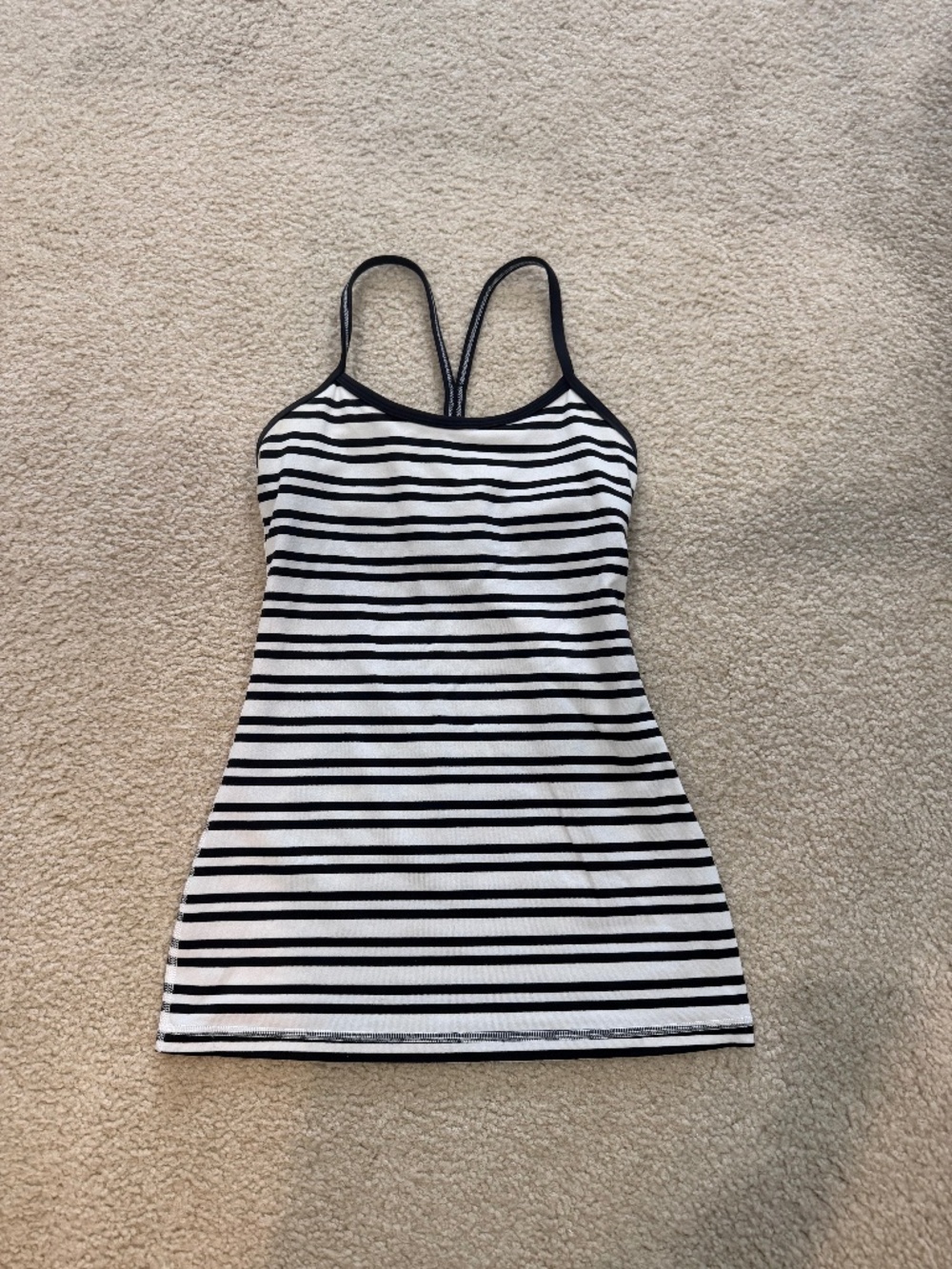 Lululemon Striped Racerback Tank Top